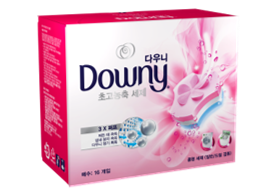 Downy foam detergent pink
