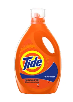 Tide liquid detergent power clean