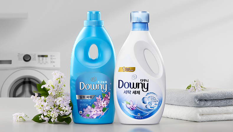 Downey detergent and Downy fabric softener