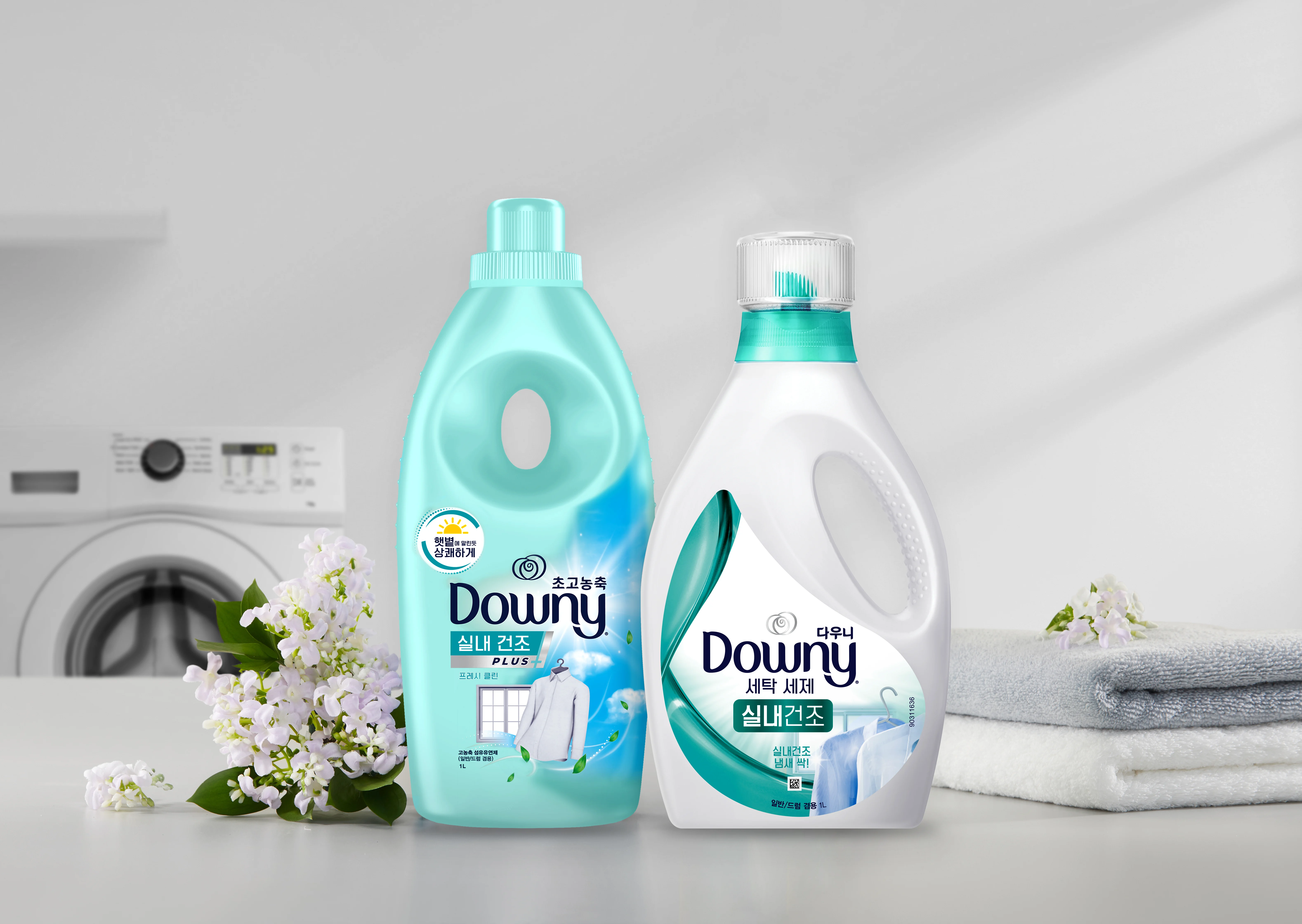 Downey detergent and Downy fabric softener