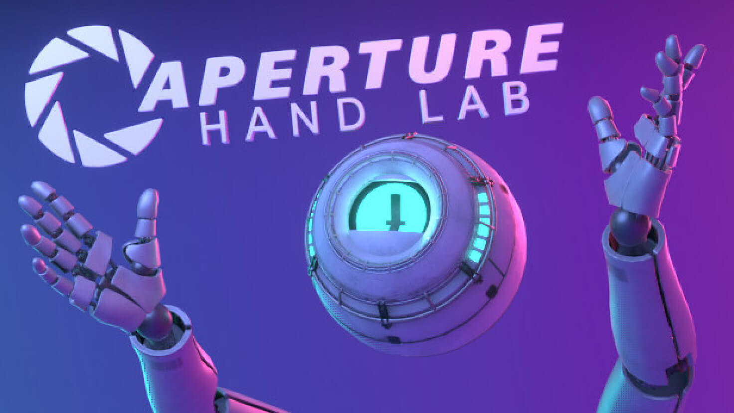 Aperture Hand Lab Banner