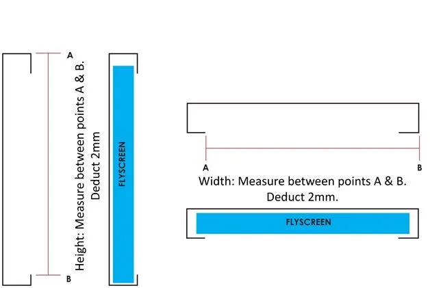 Flyscreen Recess Measure