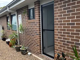 Fly screen hinged door