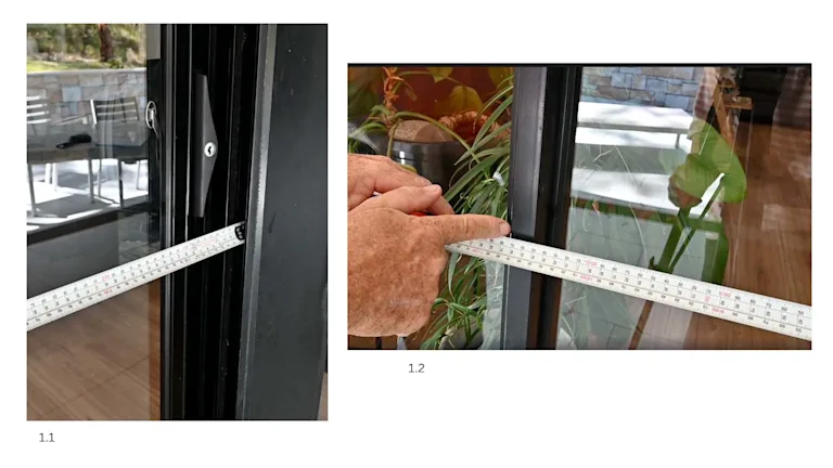 Sliding Screen Door - Measuring Width