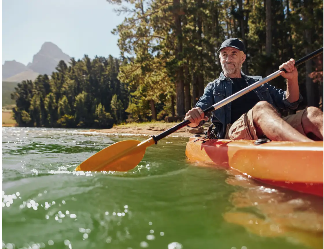 man kayaking outdoors tier3