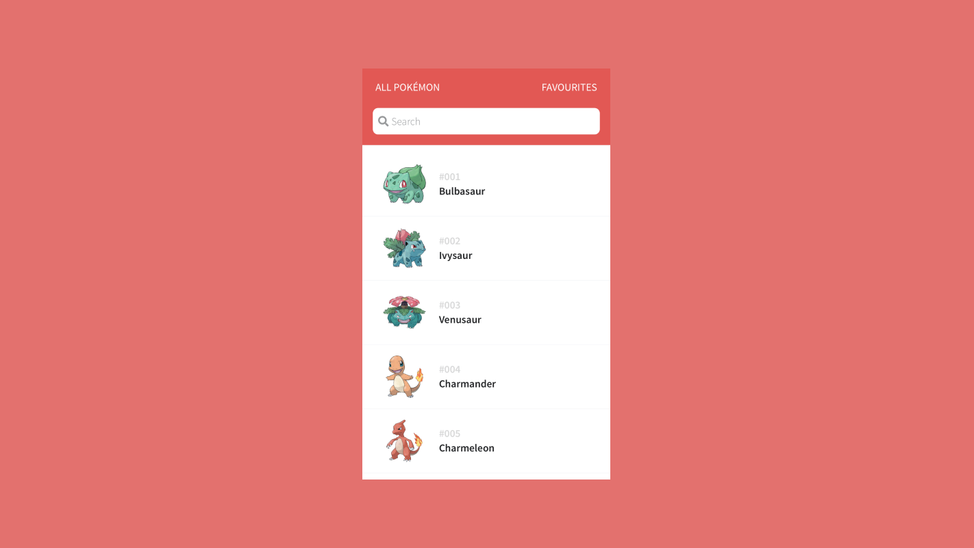 Pokédex Javascript Project