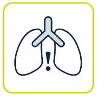 Icon showing Breathing issues