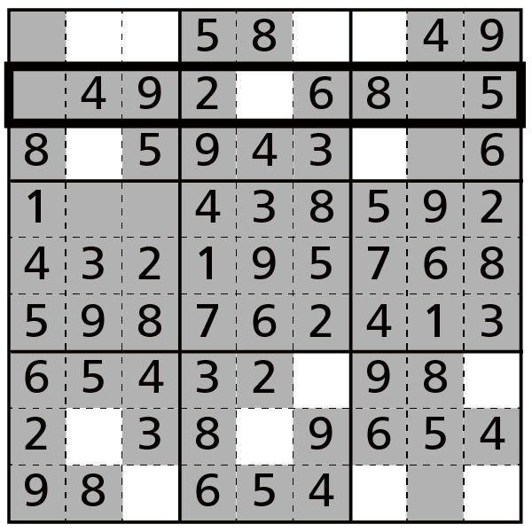 テクニック6 数字別ボードの行 列で独り パズル製作研究所