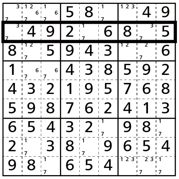 テクニック6 数字別ボードの行 列で独り パズル製作研究所