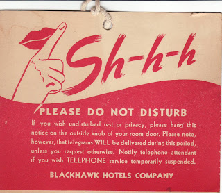 Sh-h-h Please do not disturb