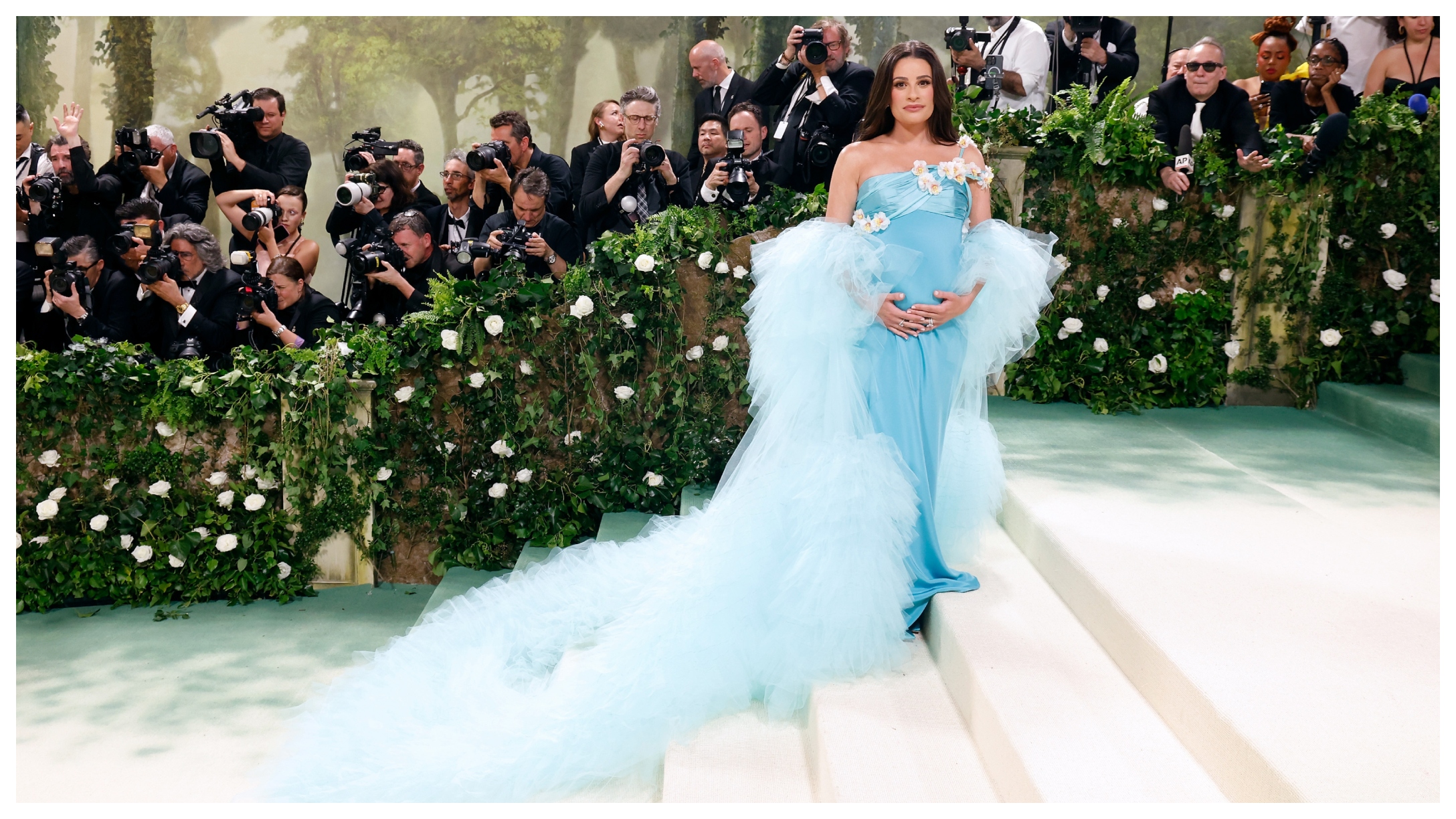 Lea Michele Shows Off Her Baby Bump At The 2024 Met Gala