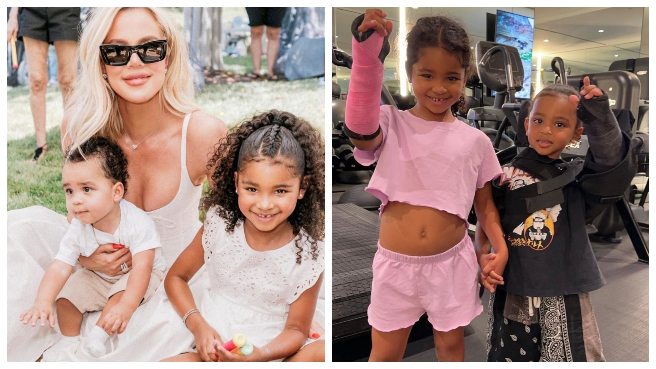 Kardashian Cousins True And Psalm Both Suffered Broken Arms This Summer