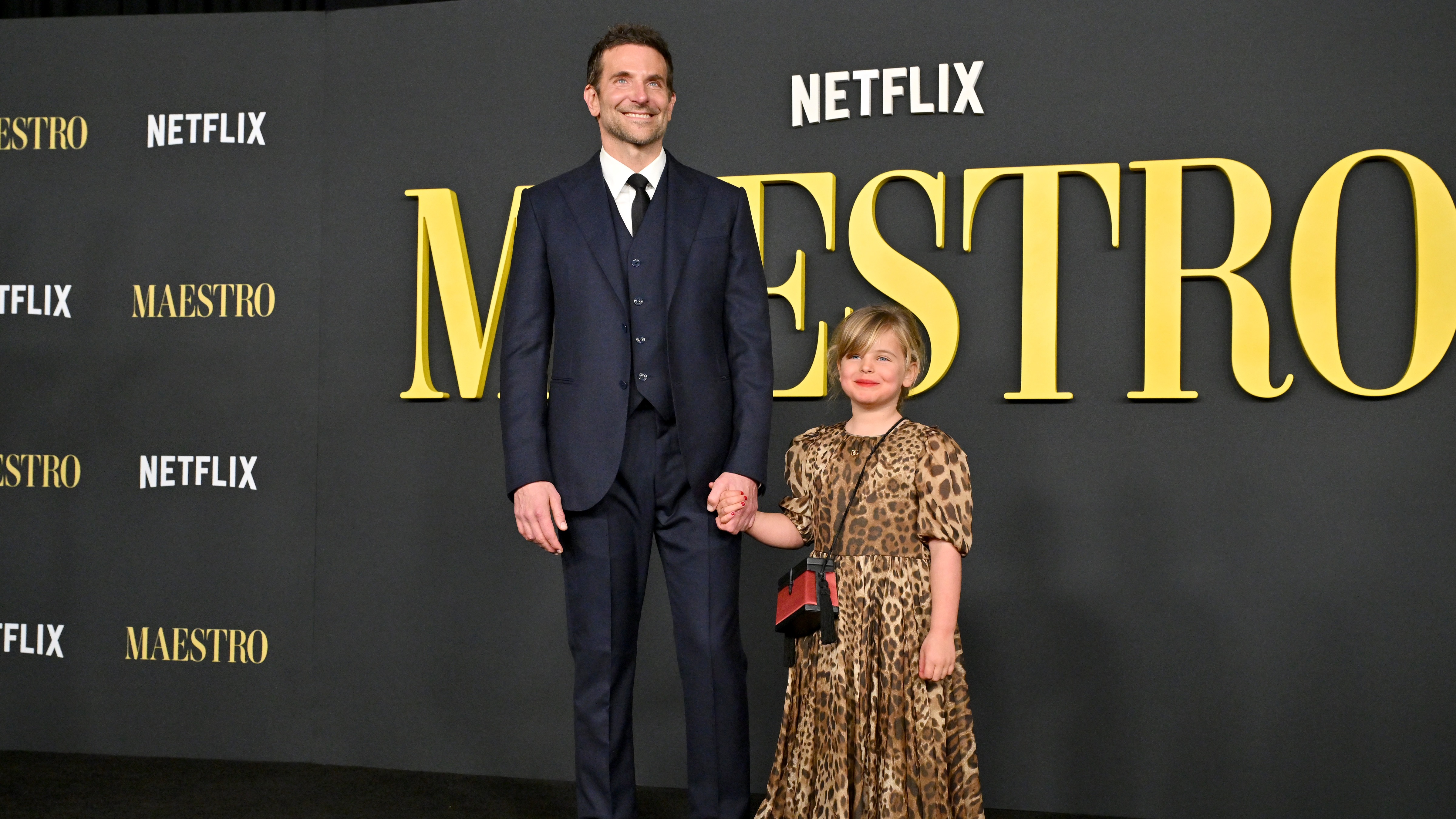 Bradley Cooper's Daughter Starts Coloring In A Coloring Book On The Red