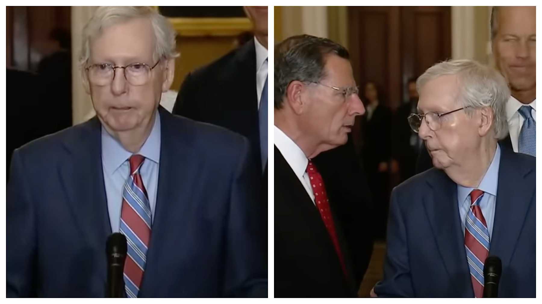 Mitch McConnell Freezes During Press Conference | LittleThings.com Mitch McConnell Mitch McConnell Freezes During Press Conference | LittleThings.com