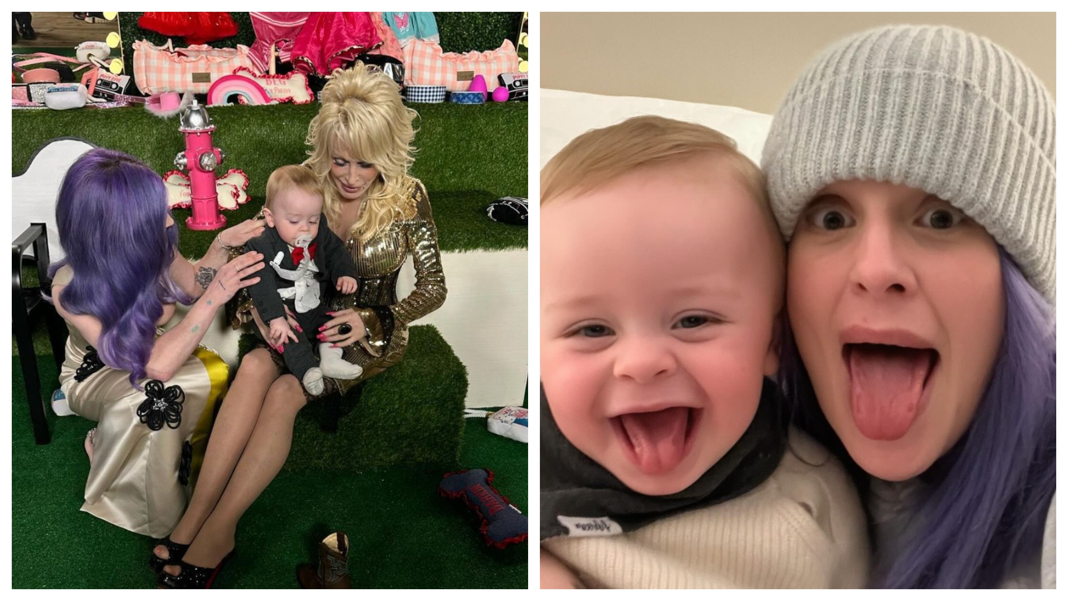Kelly Osbourne’s Son Sidney Has A Precious Interaction With Dolly