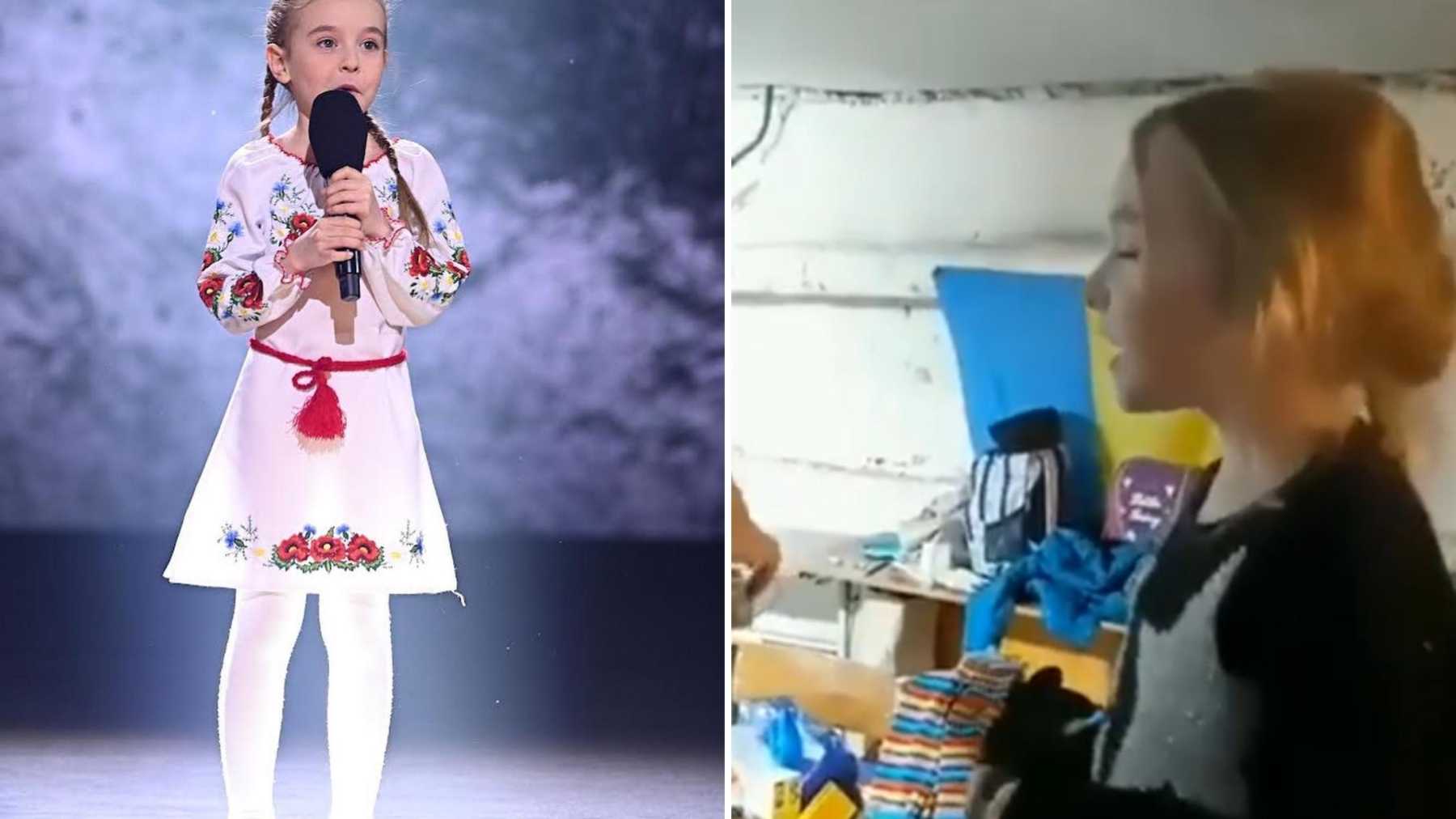 Amellia Anisovych Ukrainian Girl Who Sang Let It Go In Bomb Shelter Performs On Tv