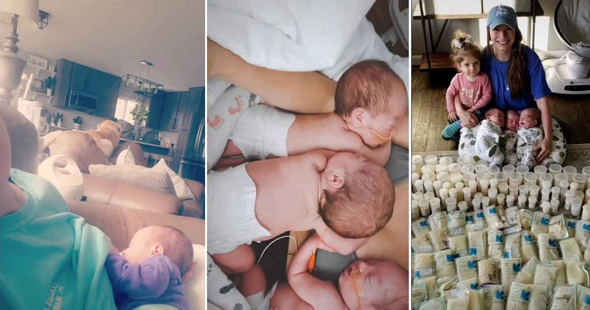 A Mom Of Triplets Shows What 'Pumping Around The Clock' Really Looks