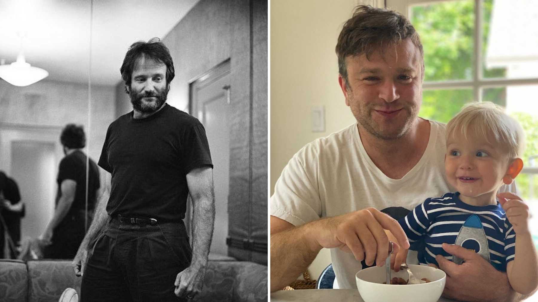 Dad Robi Zak Williams Shares Beautiful Tribute To Dad Robin Williams 7 Years ...