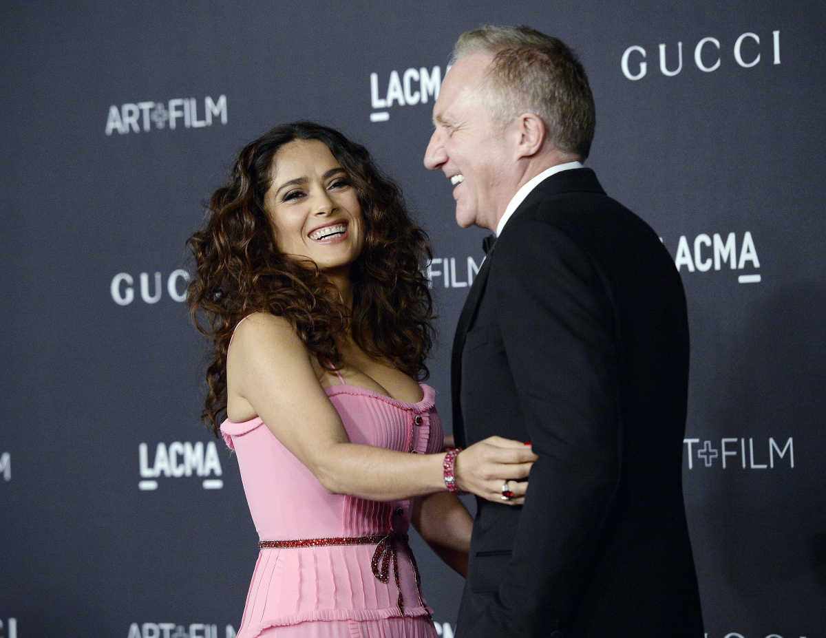 Salma Hayek Admits Her Courthouse Wedding Was a Surprise