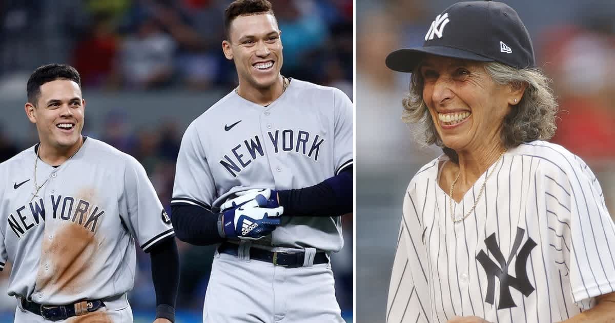70-year-old New York Yankees fan becomes honorary bat girl