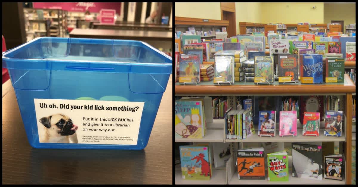 Library Book Bucket Library Has 'Lick Buckets' For Kids Who Gnaw Their Books | LittleThings.com