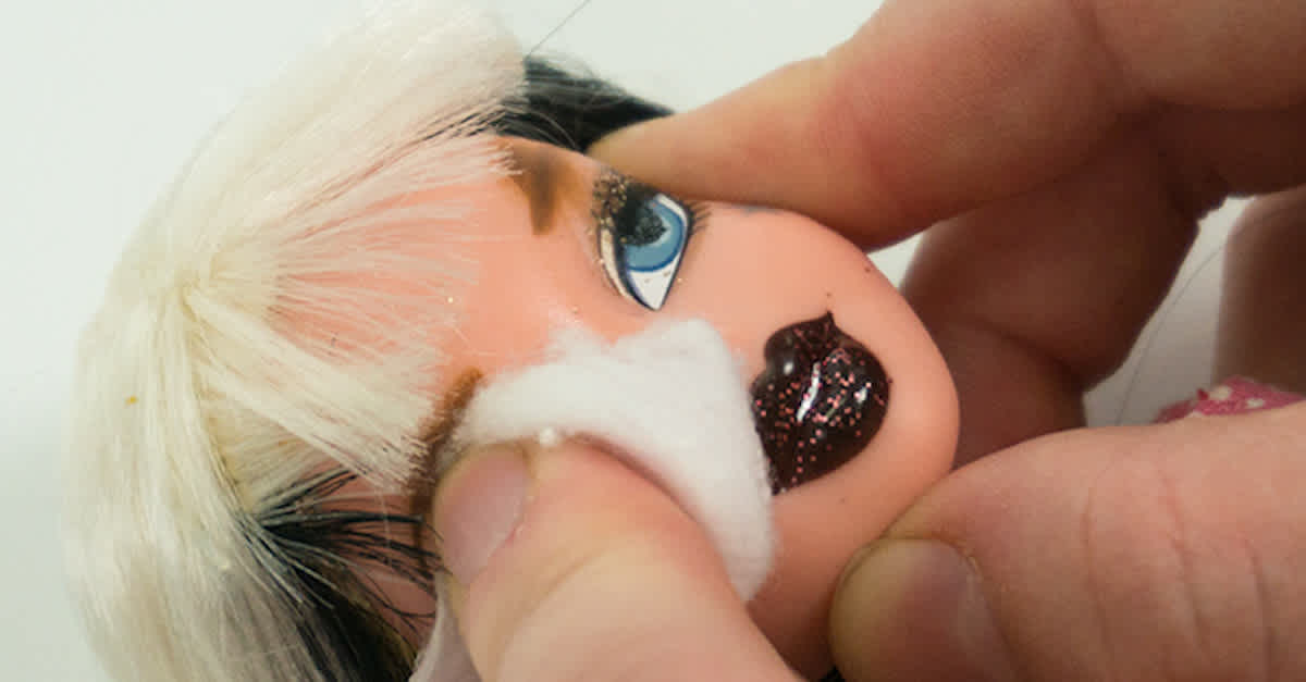 She Rubs This Doll S Face With A Cotton Ball When She S Done This Is