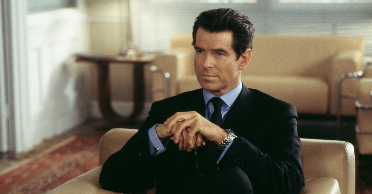 Former James Bond Star Pierce Brosnan Is A Silver Fox Now