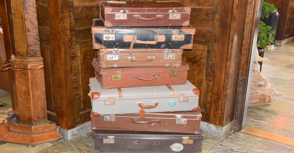 old suitcase storage