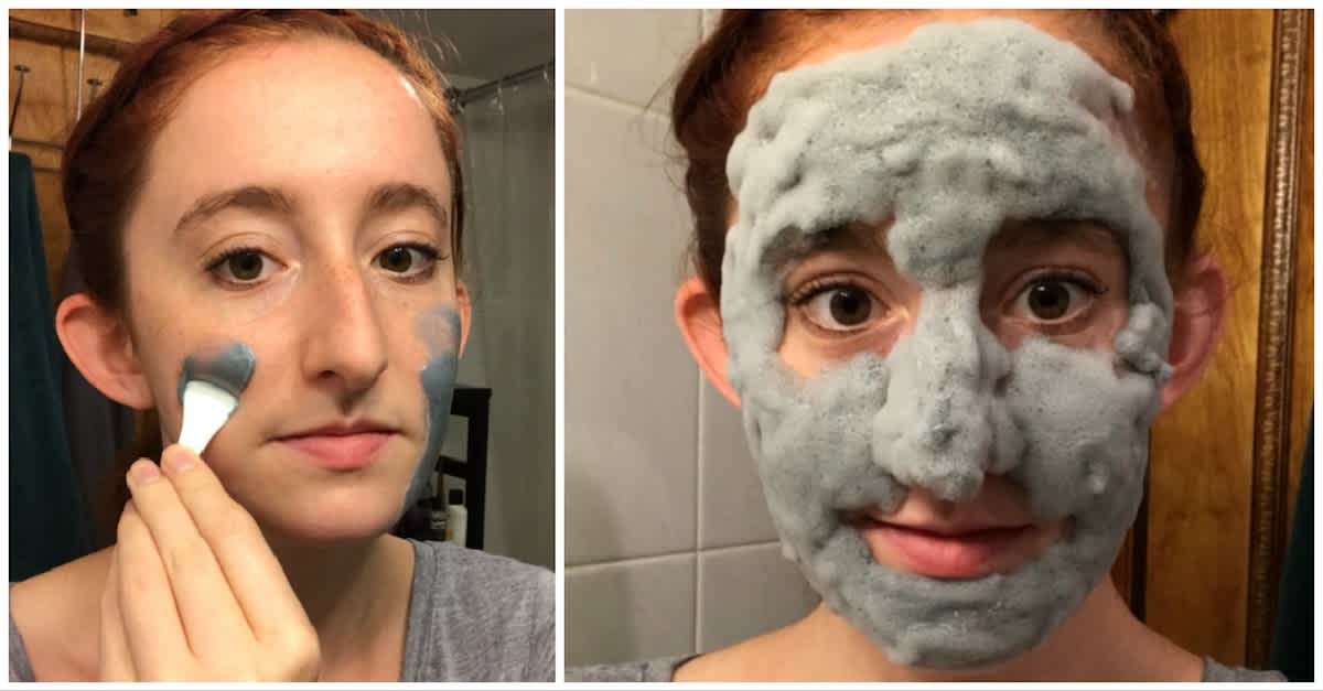 Tried A Bubble Face Mask Expands On Skin | LittleThings.com