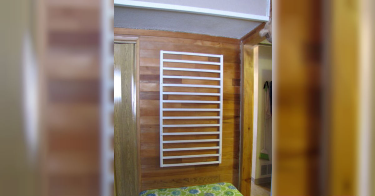 She Nails The Side Of A Baby Crib To Her Wall. What She Hangs Off