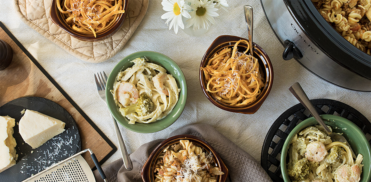 Slow Cooker Pasta 3 Ways Comfort Food Worth The Wait