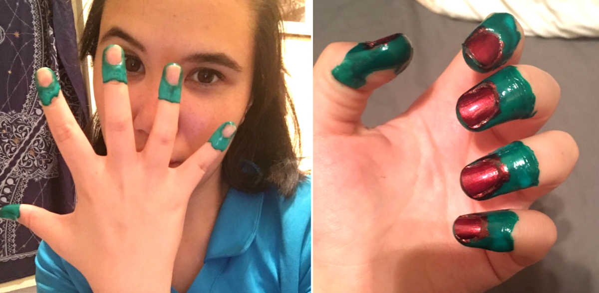 I Used Liquid Latex Over My Fingers To Get A Salon-Style Nail |  