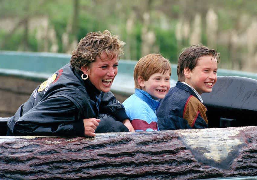 Diana, William &amp; Harry At Thorpe Park
