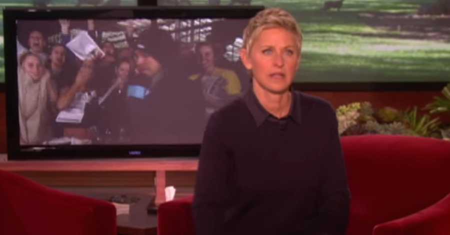 Ellen Calls Her Assistant For Help. Seconds Later, They Look Up And See ...