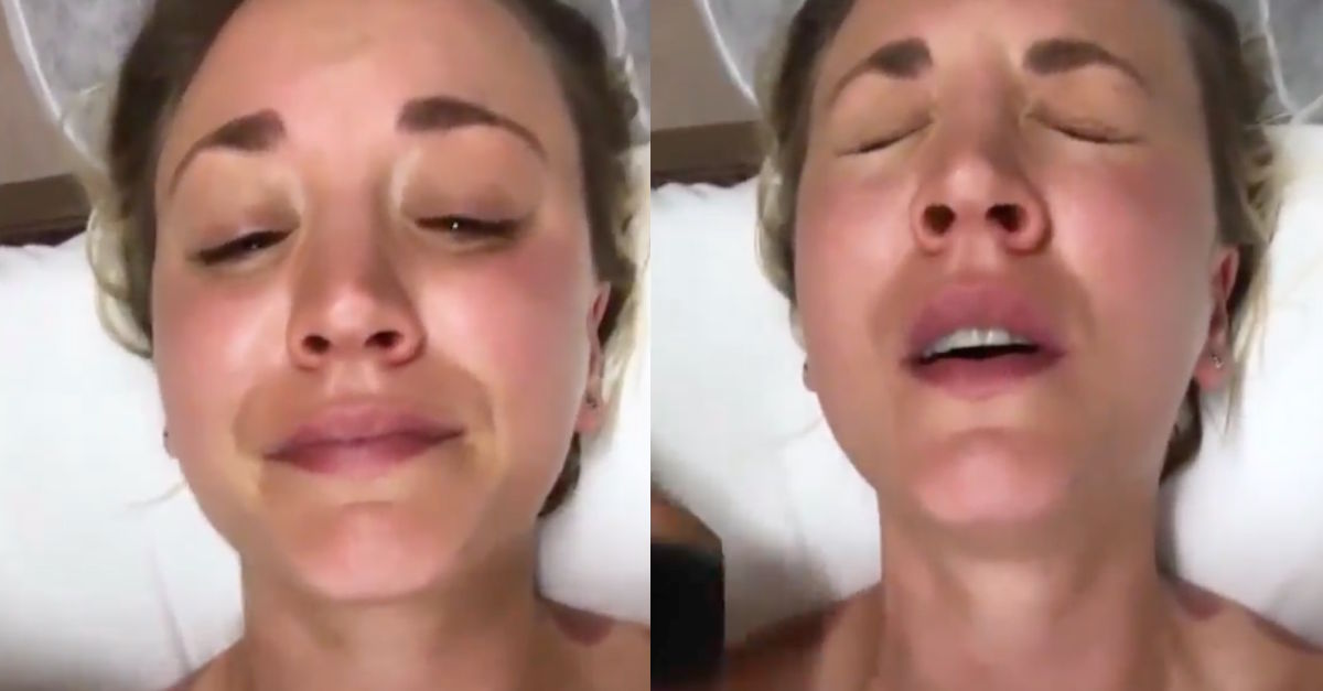 kaley cuoco skin care routine