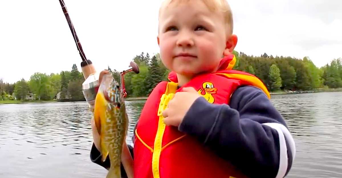 3-Year-Old Goes Fishing For The First Time, But His Dad Had No