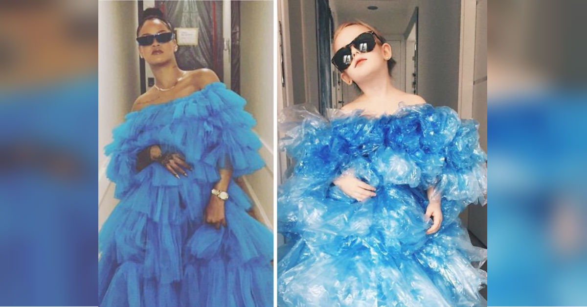 PHOTOS: Adorable kids recreate celebrity red carpet fashions on