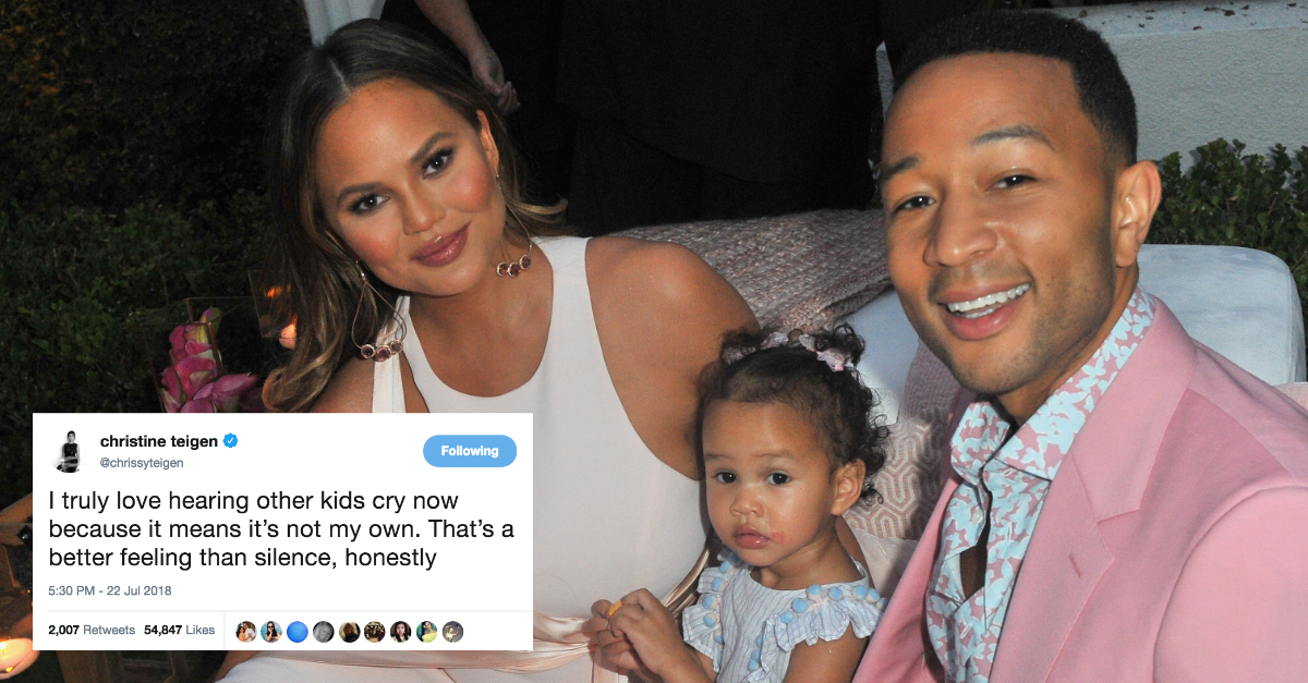 Chrissy Teigen Posts Relatable Tweet About Hearing Other Kids Cry(01)