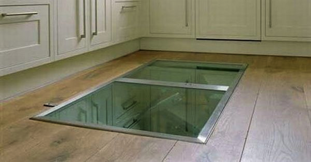 This Man Put A Secret Window On His Kitchen Floor. The Reason