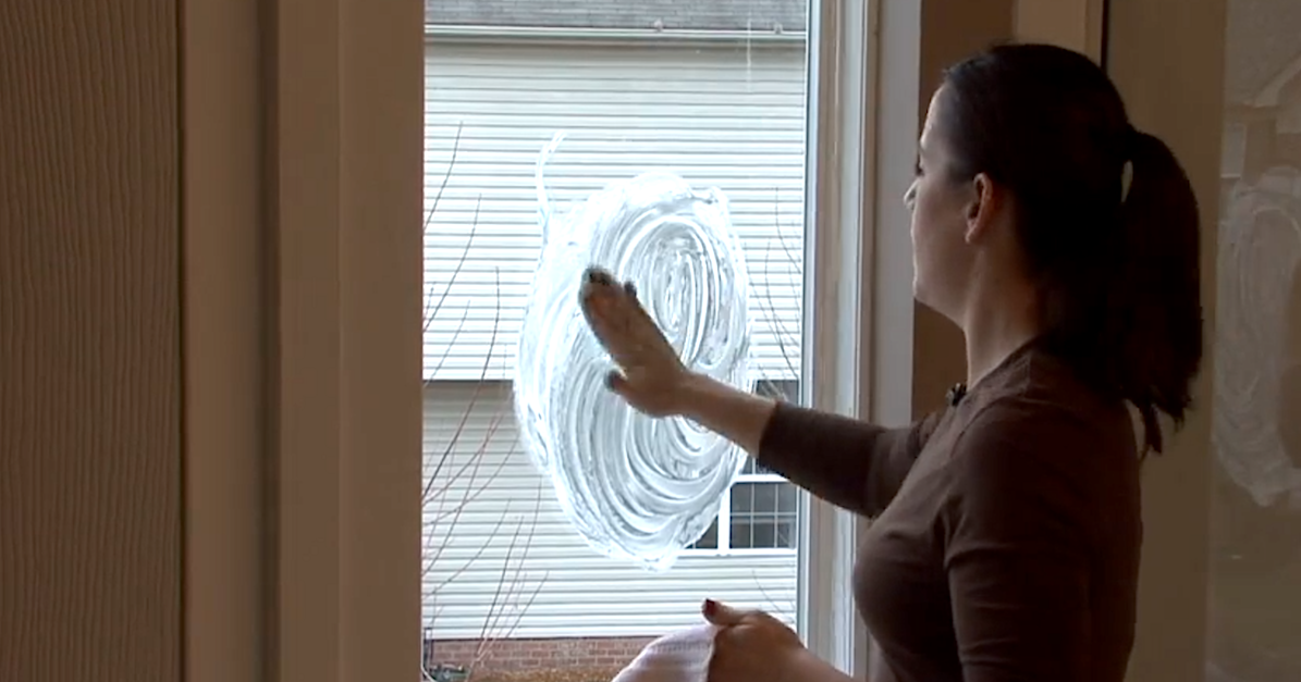 Why Is She Putting Shaving Cream On Her Windows? The Reason Is SO COOL