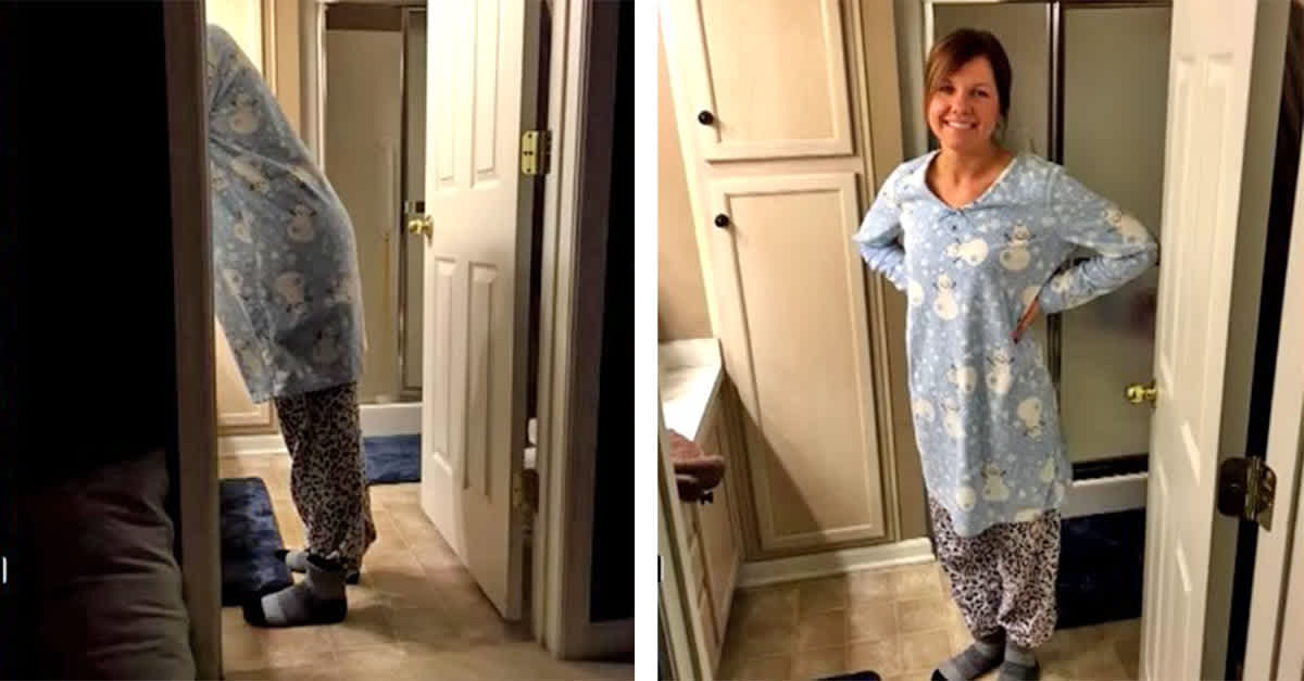 Husband Snaps Photo Of Wife In Pajamas Then Says It S Her Period Outfit
