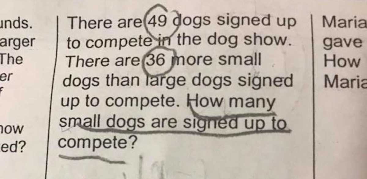 This 2nd Grader's Math Homework Is Stumping Everyone | LittleThings.com