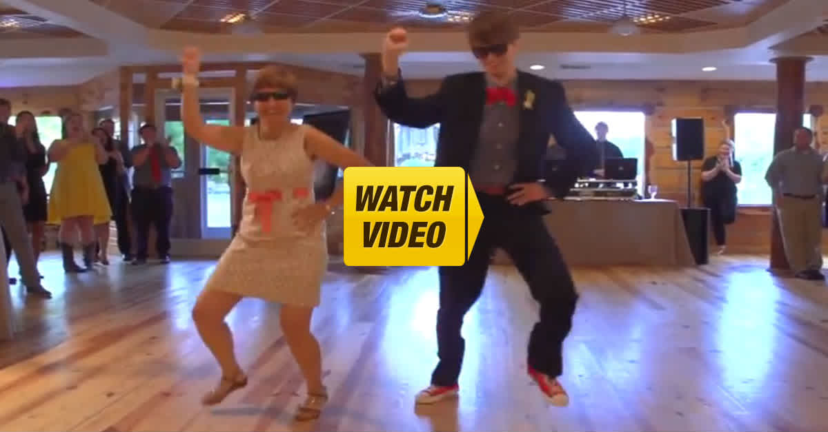 Mother And Son Perform A HILARIOUS Wedding Dance No One Saw Coming