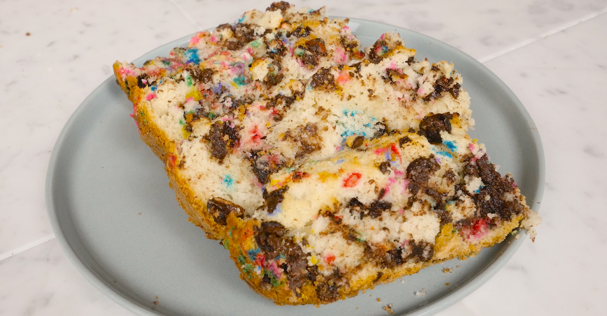 She Mixes Melted Ice Cream And Flour For The Most Delicious Dessert