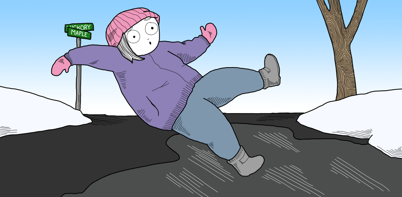 How To Save Yourself If You Slip On Black Ice