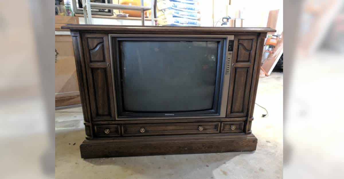 floor model television set