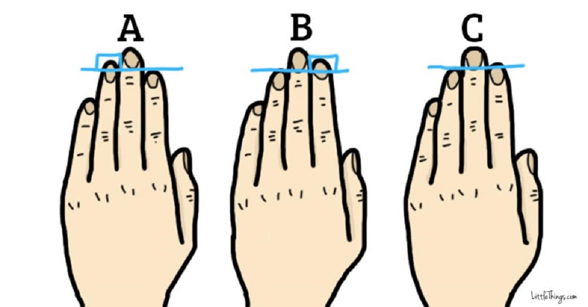 premie lastig Herrie The Length Of This Finger Reveals About Your Secret Personality |  LittleThings.com