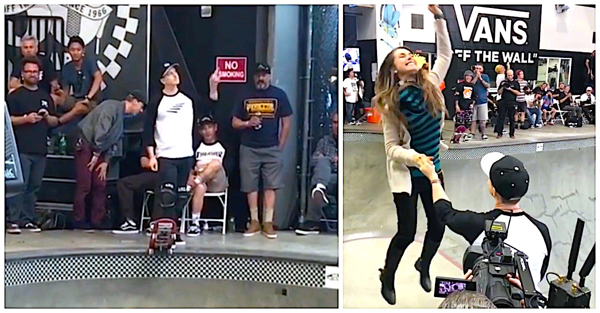 Skateboarder Surprises Girlfriend With Epic Proposal