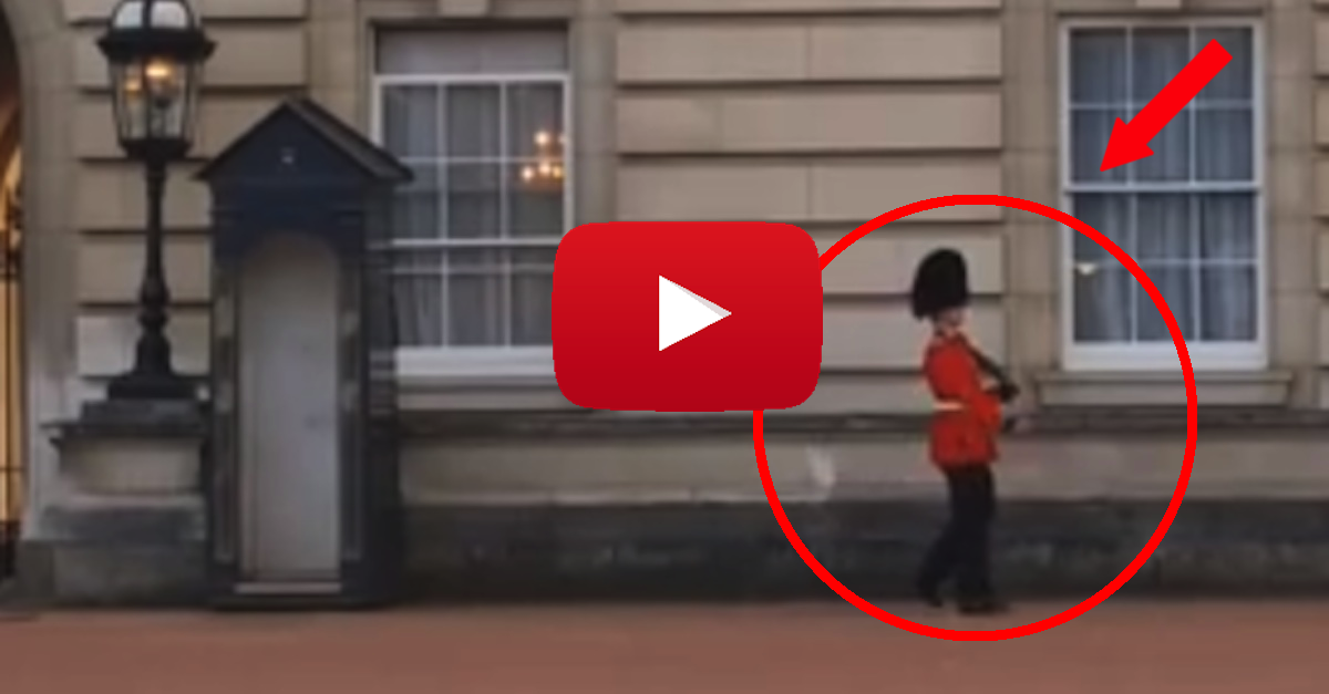 Buckingham Palace Guard Caught On Camera Making Visitors LAUGH! This