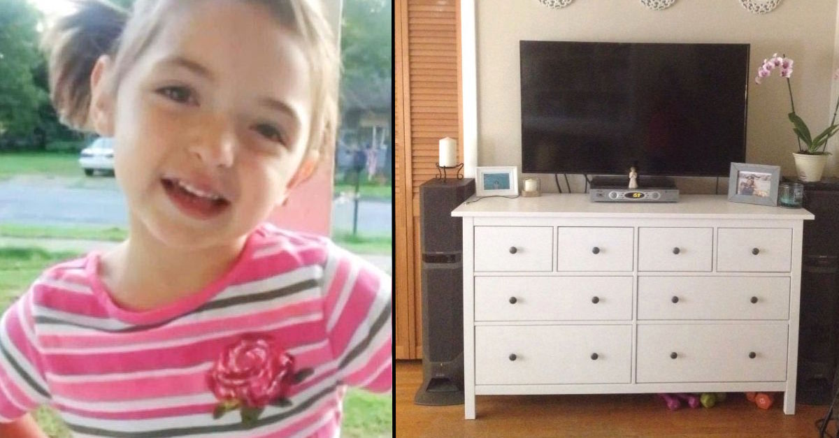 Little Girl Is Fighting For Her Life After Dresser Falls On Her